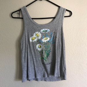 Flower sleeveless tank